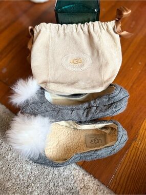 Y2K Ugg Australia Andi puff slippers / gray / size 5